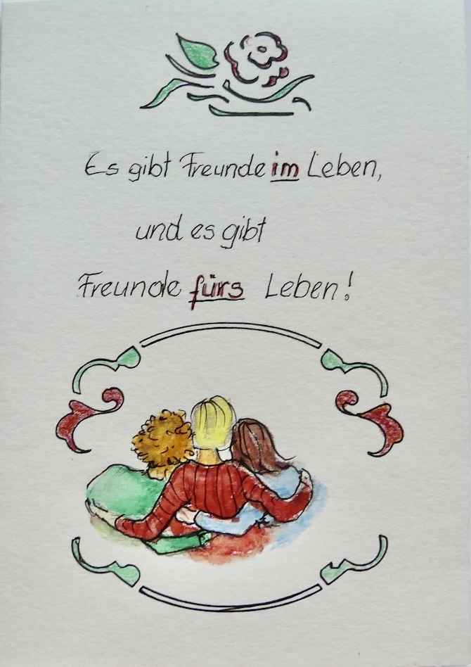 Freundschaftskarte