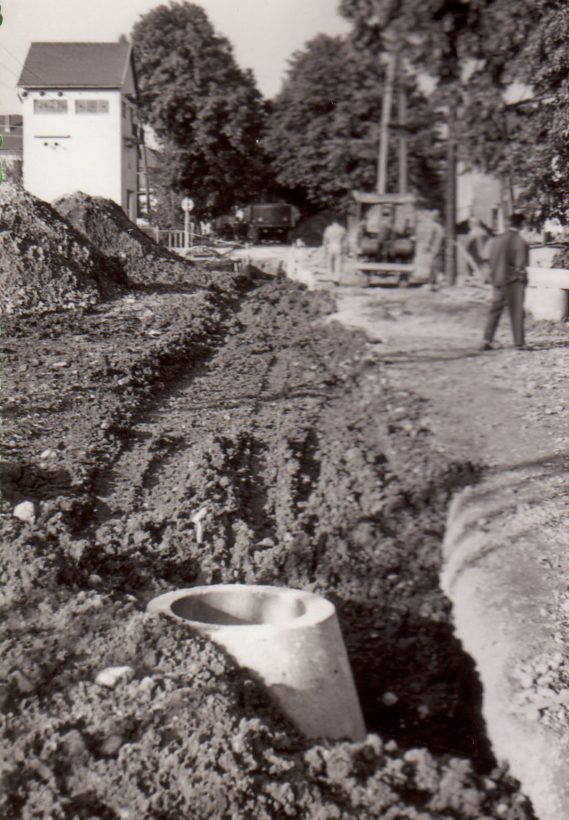 Baustelle Bahnhofstraße, ganz in der Nähe des Bahnhofes