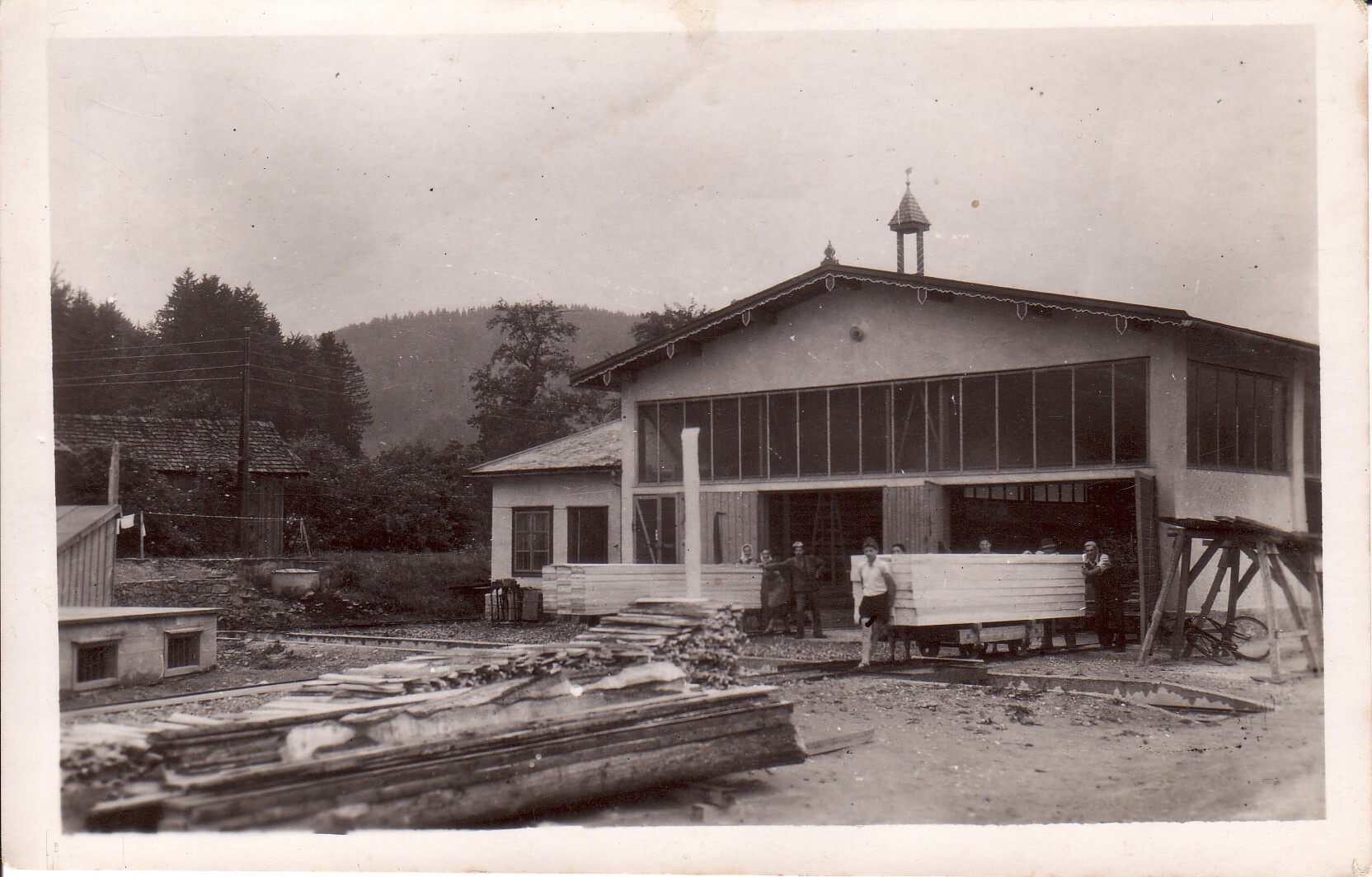Das Sägewerk in Thalham, das ging bis zum Ende des Lagers