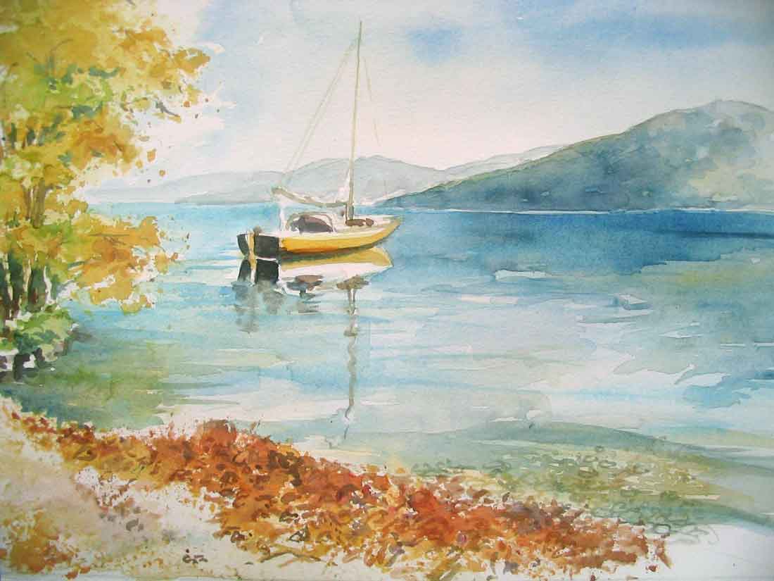 Boot am Attersee