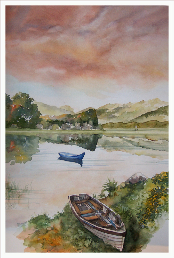Killarney Nationalpark, Irland, Fabriano 600g  satiniert, 55 x 39 cm